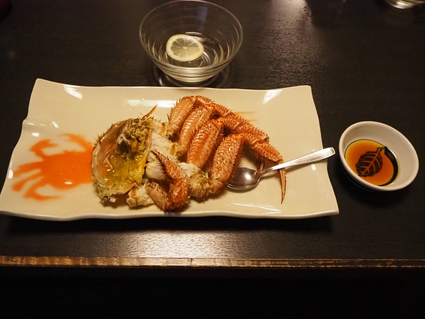 北海道のカニ料理の写真