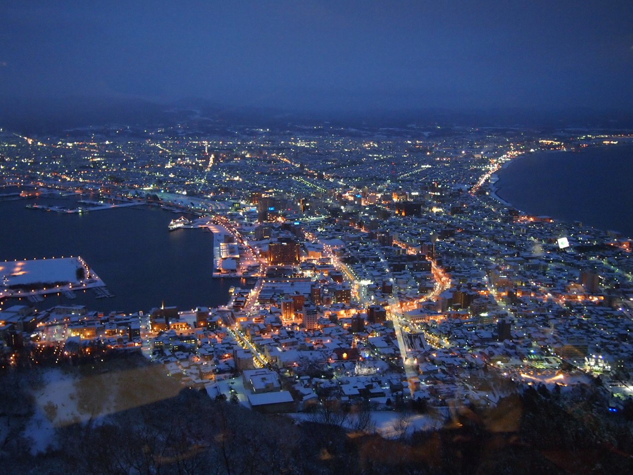 函館山からの夜景の写真
