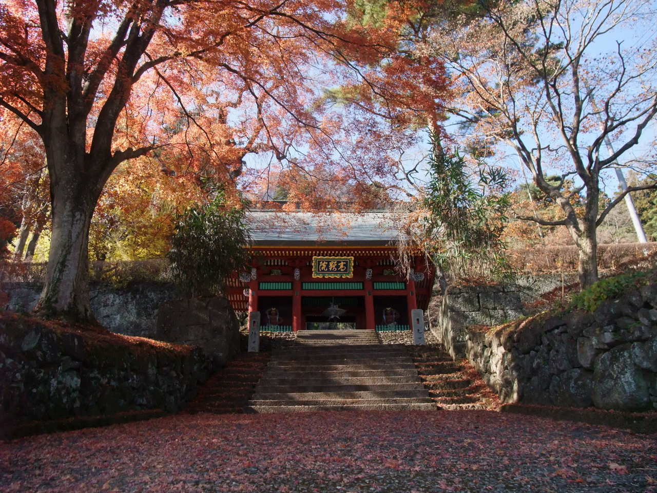 妙義神社の紅葉の写真