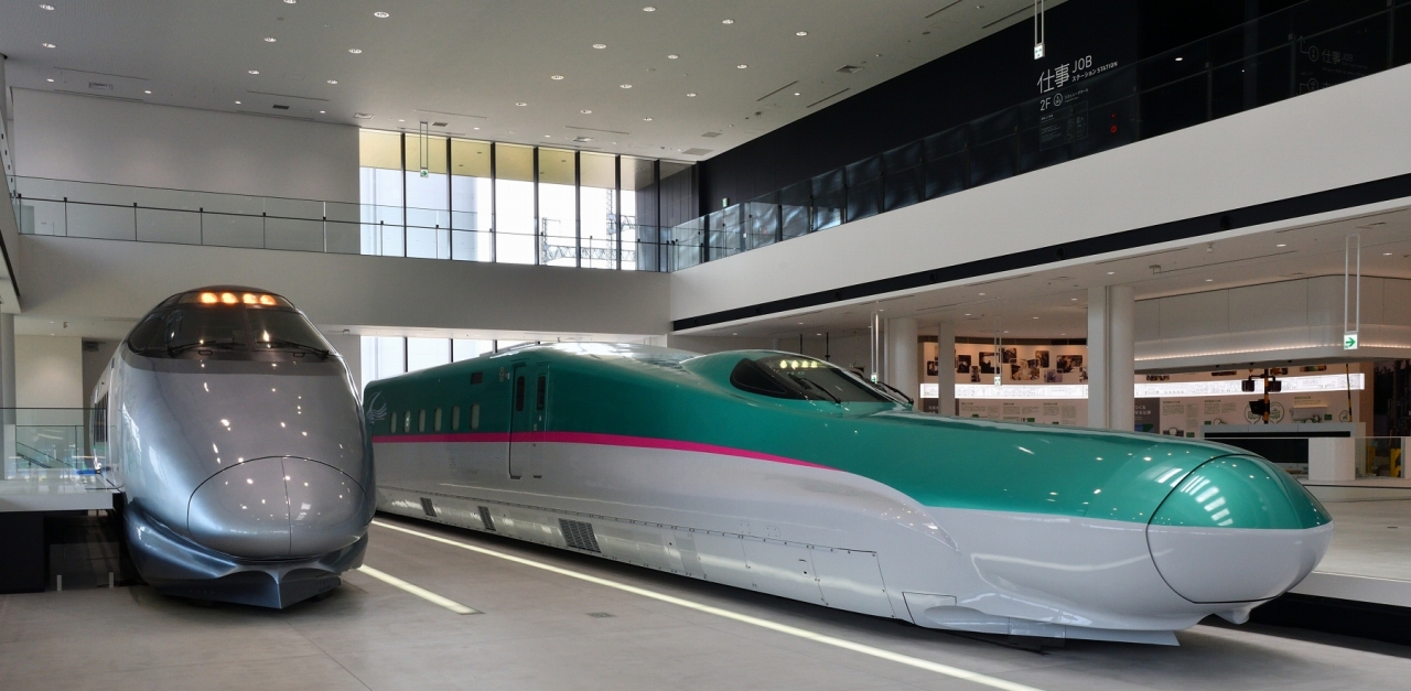 400系新幹線・E5系新幹線モックアップの写真