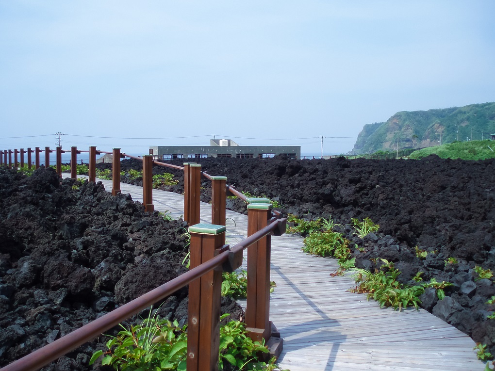 三宅島溶岩地形の写真