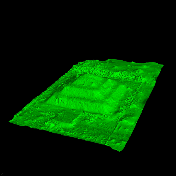 藩祖前田利家墓3D測量図の写真