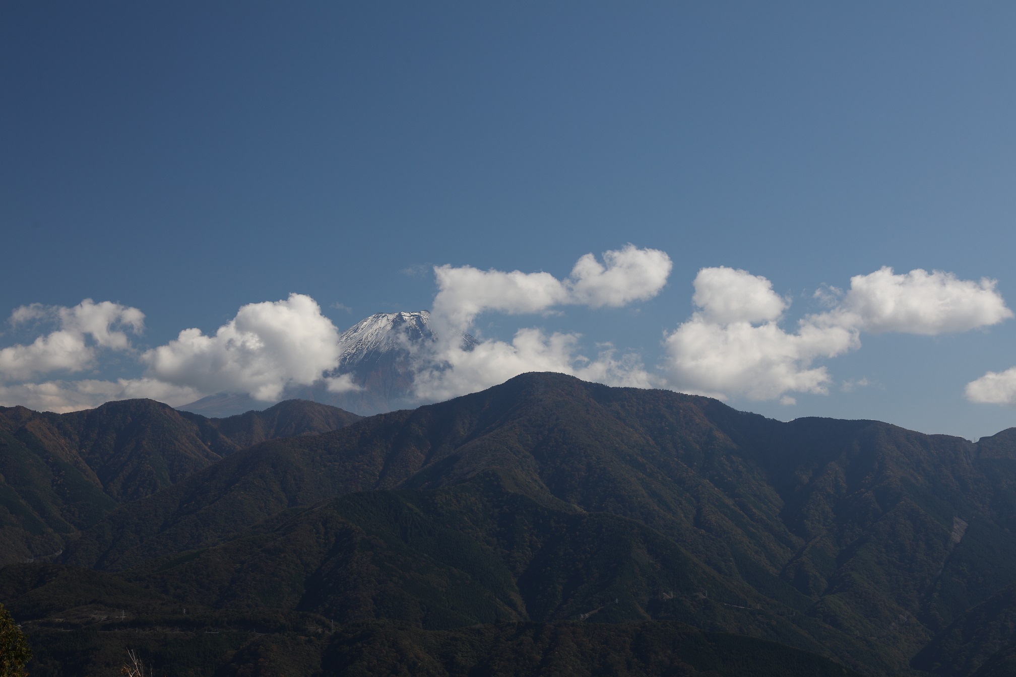 身延山頂より富士山を拝すの写真