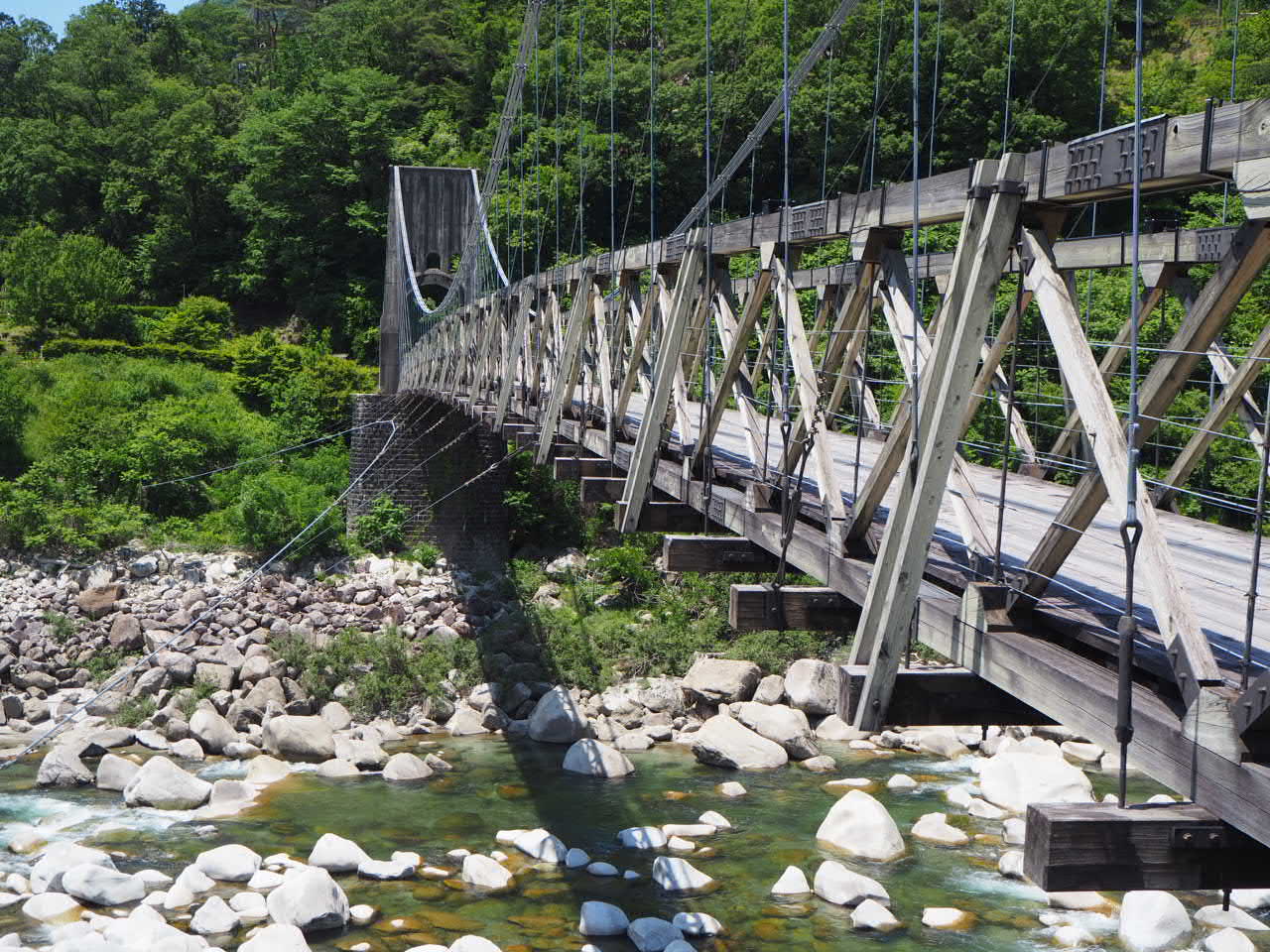 桃介橋の写真