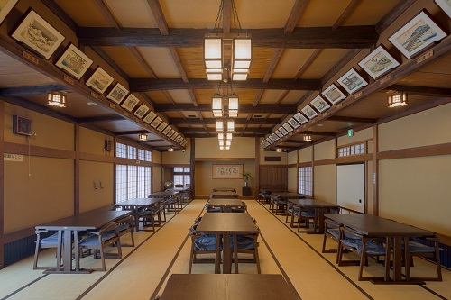 東海道の浮世絵を楽しめる広重の部屋の写真