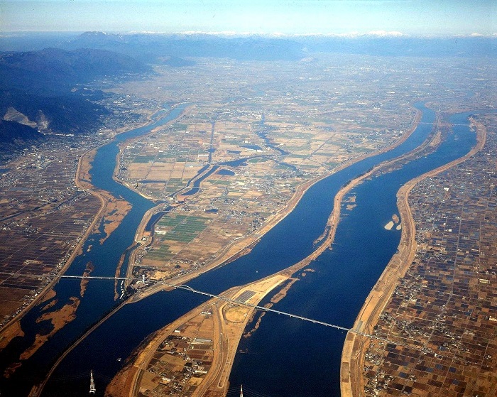 木曽三川公園の航空写真の写真