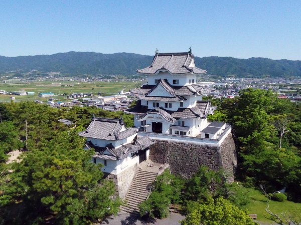 伊賀上野城空撮の写真