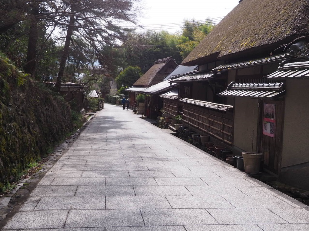 嵯峨鳥居本の街並みの写真