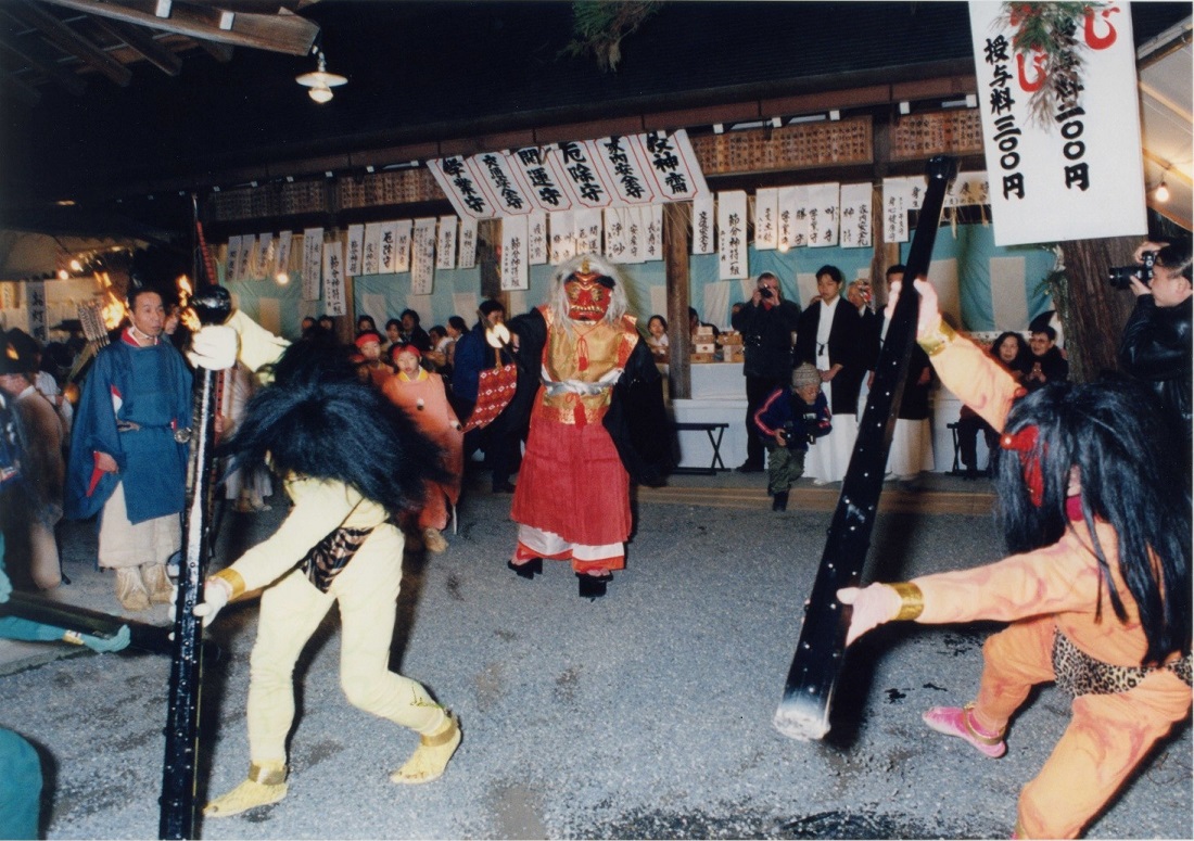 吉田神社の節分行事の写真