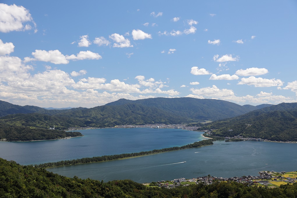 弁天山展望台から天橋立の写真