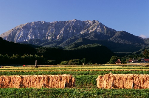 奥大山(江府町)から見た秋の大山の写真