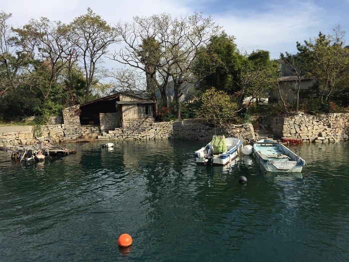 「北木のベニス」千ノ浜の護岸景観の写真