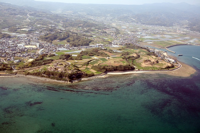 原城跡全景の写真