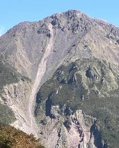 仁田峠ロープウェイからの普賢岳の写真