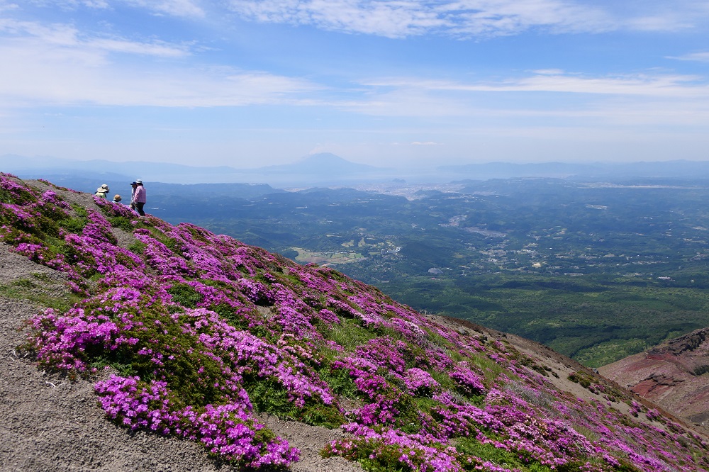 高千穂峰（桜島方面を撮影）の写真